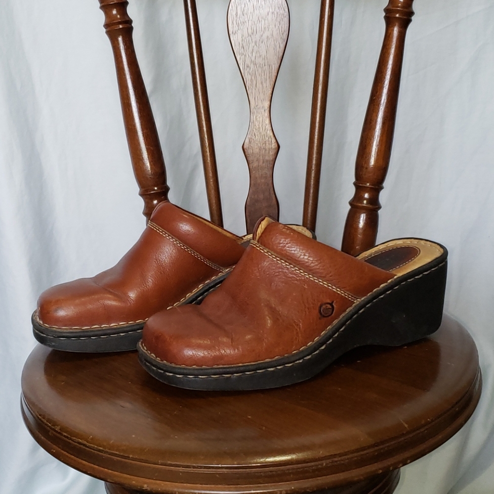 Born leather clogs